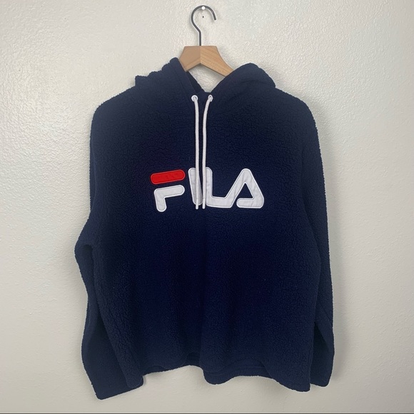 FILA NAVY BLUE PLUSH SWEATER - Picture 5 of 9